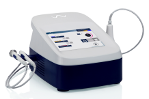 Apparecchi di Radiofrequenza, bianco e Blu con grande display per impostazione parametri.